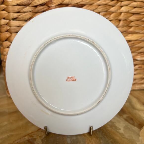 4 hand painted fruit/flower plates - Picture 7 of 8